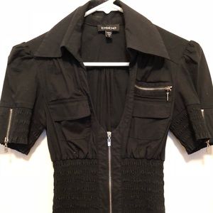 Bebe zipper jacket